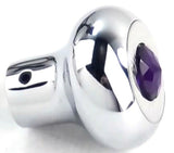 Deluxe Dimmer Control Knob Purple Jewel SS Block Letter for 1/4" Shaft GG#95664