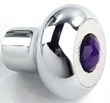 Deluxe Dimmer Control Knob Purple Jewel SS Block Letter for 1/4" Shaft GG#95664