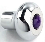 Deluxe Dimmer Control Knob Purple Jewel SS Block Letter for 1/4" Shaft GG#95664