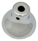 GG Deluxe Dash Control Knob Fan Blue Jewel SS Plaque Chrome Knob #95691 Each