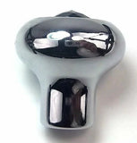 GG Deluxe Fan Knob Chrome Green Jewel Stainless Steel Plaque Block Letter #95693
