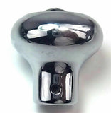GG Deluxe Fan Knob Chrome Green Jewel Stainless Steel Plaque Block Letter #95693