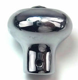 GG Deluxe Fan Knob Chrome Green Jewel Stainless Steel Plaque Block Letter #95693