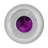 Deluxe Dash Control Knob Fan Purple Jewel SS Plaque Chrome Knob GG#95694 Each