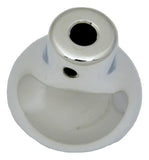 Deluxe Dash Control Knob Fan Purple Jewel SS Plaque Chrome Knob GG#95694 Each