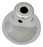Deluxe Dash Control Knob Fan Purple Jewel SS Plaque Chrome Knob GG#95694 Each