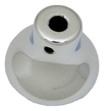 Deluxe Dash Control Knob Fan Purple Jewel SS Plaque Chrome Knob GG#95694 Each