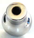 Deluxe Dash Control Knob Fan Purple Jewel SS Plaque Chrome Knob GG#95694 Each