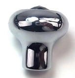 Deluxe Dash Control Knob Fan Purple Jewel SS Plaque Chrome Knob GG#95694 Each