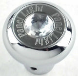 knob panel light clear jewel SS block letter for Freightliner Peterbilt Kenworth