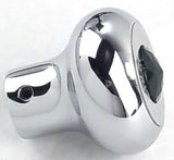 Panel Light Deluxe Small Dash Knob Green Jewel Stainless Plate 1/4" ID GG#95723