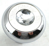 Deluxe Wiper/Washer Control Knob Clear Jewel SS Block Letter 1/4" Shaft GG#95752