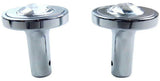 Air Brakes Tractor Trailer Knobs Pin Mount w/Clear Jewel Chrome GG#95822-832