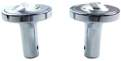 Air Brakes Tractor Trailer Knobs Pin Mount w/Clear Jewel Chrome GG#95822-832