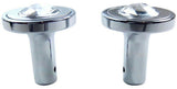 Air Brakes Tractor Trailer Knobs Pin Mount w/Clear Jewel Chrome GG#95822-832
