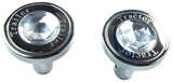 Air Brakes Tractor Trailer Knobs Pin Mount w/Clear Jewel Chrome GG#95822-832