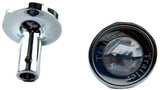 Air Brakes Tractor Trailer Knobs Pin Mount w/Clear Jewel Chrome GG#95822-832