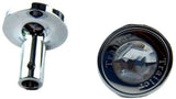Air Brakes Tractor Trailer Knobs Pin Mount w/Clear Jewel Chrome GG#95822-832