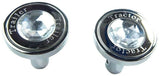 Air Brakes Tractor Trailer Knobs Pin Mount w/Clear Jewel Chrome GG#95822-832