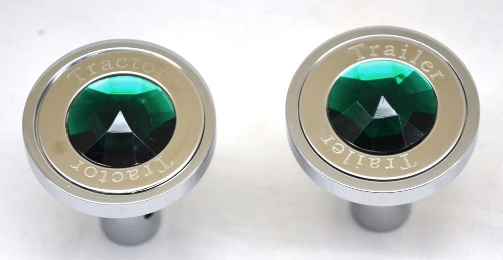 Air Brake Knobs Tractor Trailer for Pin Mount Shaft Green Jewel GG#95823-95833