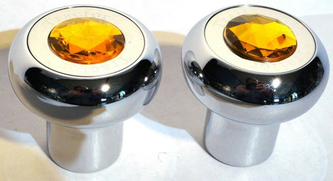 Deluxe Air Brake Parking Knobs Tractor/Trailer Screw-On Amber Jewel GG95870-920