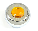 Deluxe Air Brake Parking Knobs Tractor/Trailer Screw-On Amber Jewel GG95870-920