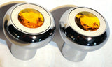 Deluxe Air Brake Parking Knobs Tractor/Trailer Screw-On Amber Jewel GG95870-920