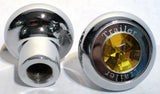 Deluxe Air Brake Parking Knobs Tractor/Trailer Screw-On Amber Jewel GG95870-920