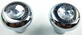 Air Brake Parking Knobs Tractor Trailer Screw-On Clear Jewel #95872 GG#95922 Set