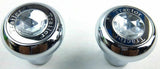 Air Brake Parking Knobs Tractor Trailer Screw-On Clear Jewel #95872 GG#95922 Set