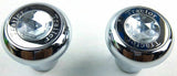 Air Brake Parking Knobs Tractor Trailer Screw-On Clear Jewel #95872 GG#95922 Set