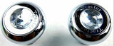 Air Brake Parking Knobs Tractor Trailer Screw-On Clear Jewel #95872 GG#95922 Set