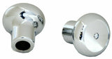 Deluxe Tractor Trailer Screw-On Air Brake Knobs Steel Plaque Chrome GG#95965-66