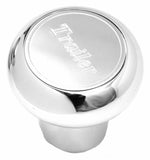 Deluxe Tractor Trailer Screw-On Air Brake Knobs Steel Plaque Chrome GG#95965-66