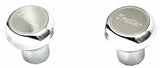 Deluxe Tractor Trailer Screw-On Air Brake Knobs Steel Plaque Chrome GG#95965-66