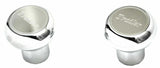 Deluxe Tractor Trailer Screw-On Air Brake Knobs Steel Plaque Chrome GG#95965-66