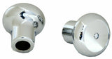 Deluxe Tractor Trailer Screw-On Air Brake Knobs Steel Plaque Chrome GG#95965-66