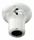 Deluxe Tractor Trailer Screw-On Air Brake Knobs Steel Plaque Chrome GG#95965-66