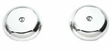 Deluxe Tractor Trailer Screw-On Air Brake Knobs Steel Plaque Chrome GG#95965-66