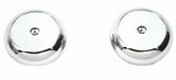 Deluxe Tractor Trailer Screw-On Air Brake Knobs Steel Plaque Chrome GG#95965-66