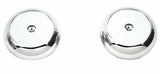 Deluxe Tractor Trailer Screw-On Air Brake Knobs Steel Plaque Chrome GG#95965-66