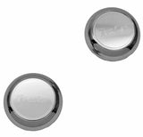 Deluxe Tractor Trailer Screw-On Air Brake Knobs Steel Plaque Chrome GG#95965-66