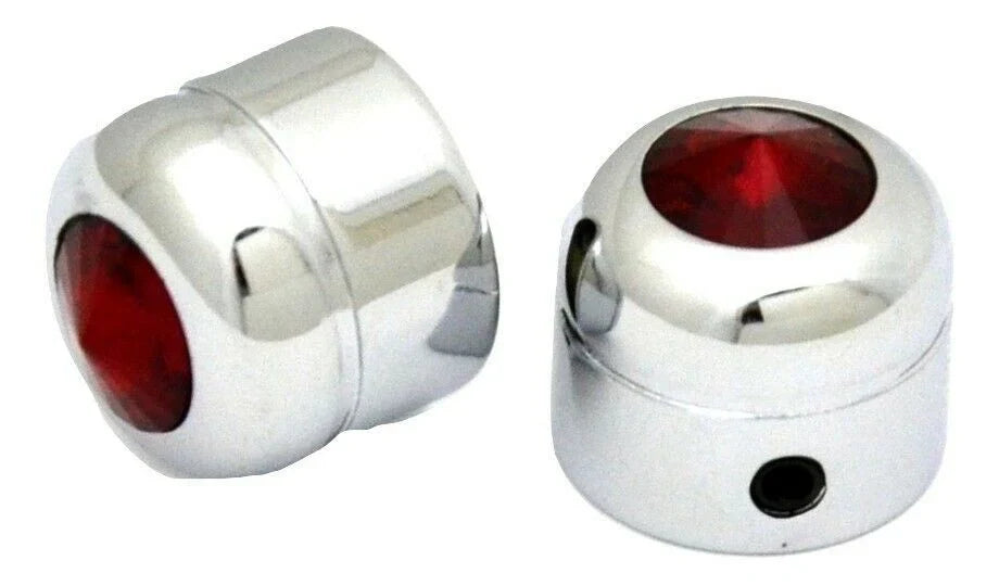 Screw Head Covers Red Jewel Plastic for 9/16" Head-Set Screw Mnt GG#95995 Pair