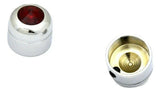 Screw Head Covers Red Jewel Plastic for 9/16" Head-Set Screw Mnt GG#95995 Pair