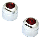 Screw Head Covers Red Jewel Plastic for 9/16" Head-Set Screw Mnt GG#95995 Pair