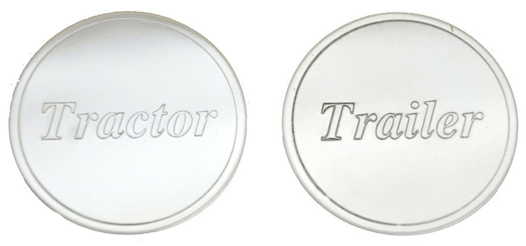Air Brake Knob Sticker Tractor Trailer Block Letters Stainless 1 1/2” GG96027-28
