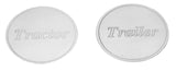 Air Brake Knob Sticker Tractor Trailer Block Letters Stainless 1 1/2” GG96027-28