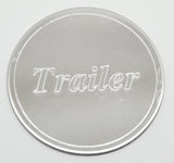 Air Brake Knob Sticker Tractor Trailer Block Letters Stainless 1 1/2” GG96027-28