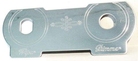 Switch Plate for Peterbilt Wiper Dimmer Stainless Steel GG#96041