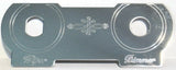 Switch Plate for Peterbilt Wiper Dimmer Stainless Steel GG#96041